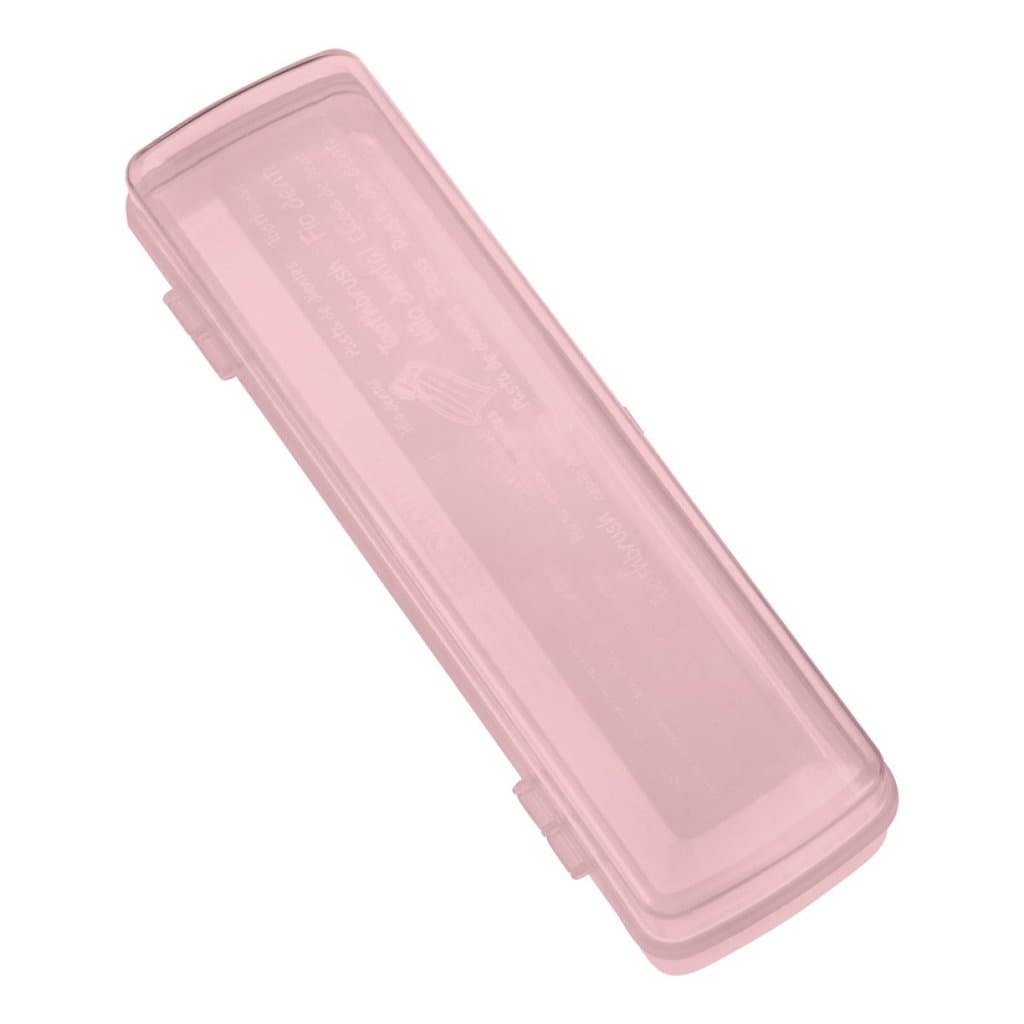 Porta Escova Dentes Plastico Sanremo Rosa