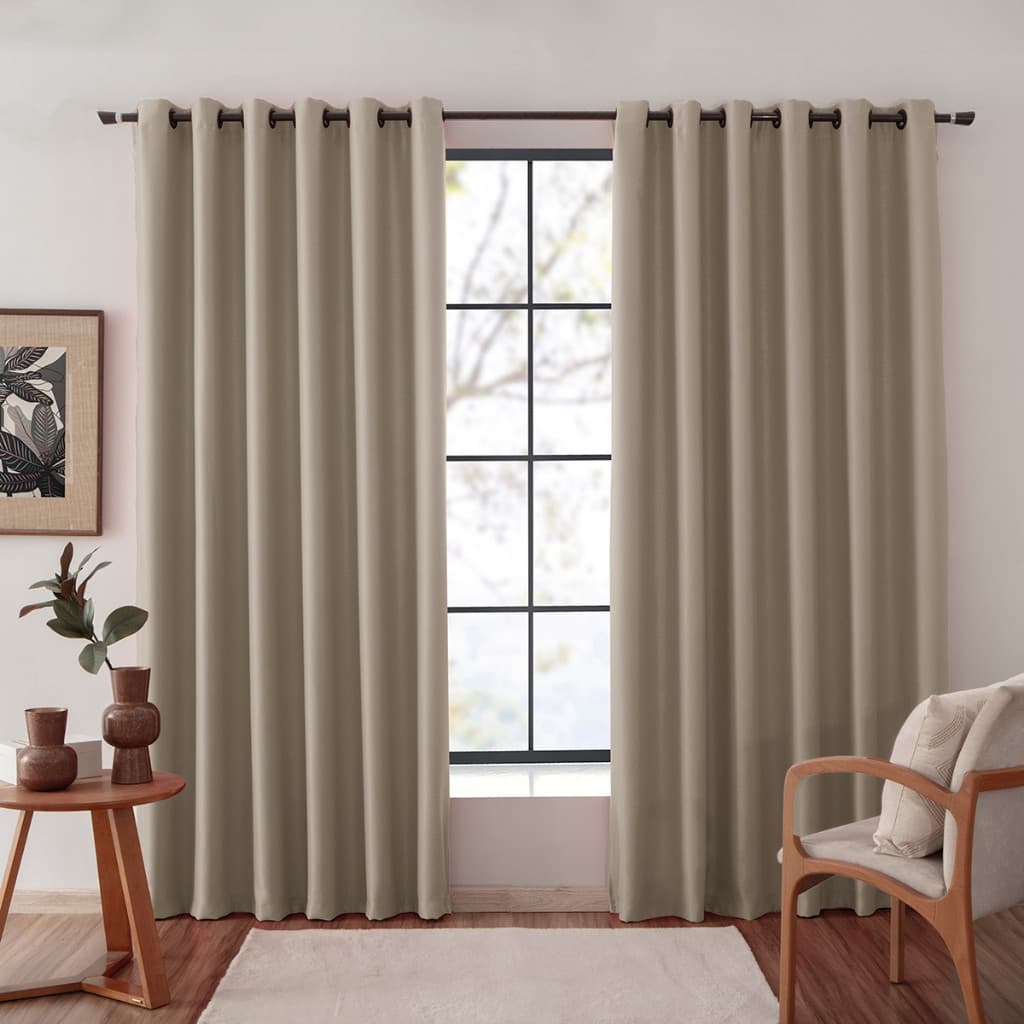 Cortina Oxford Liso Para Sala e Quarto 3,00 x 2,80m  Moderna Para Varão Decoração Várias cores
