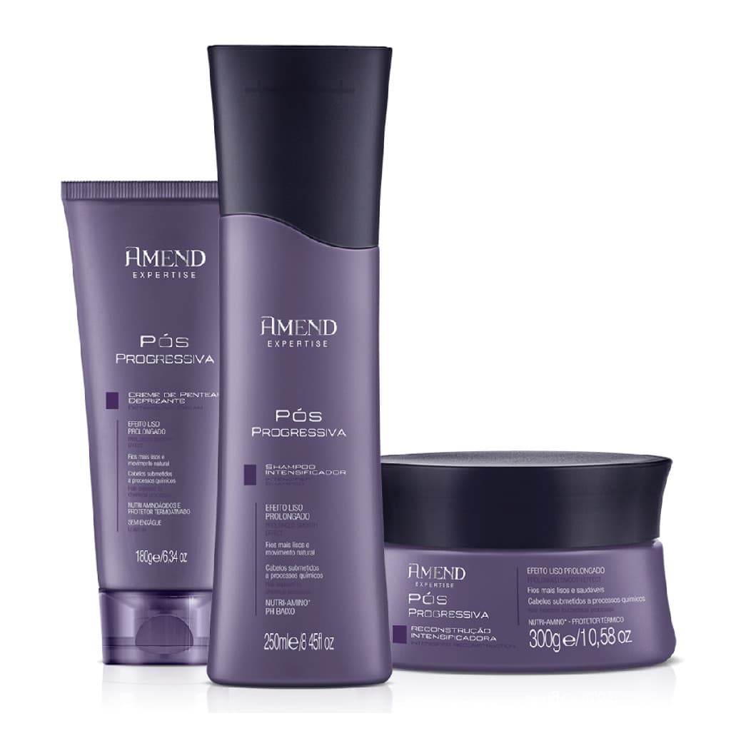 Kit Amend Pos Progressiva Expertise Shampoo Mascara Leave-in