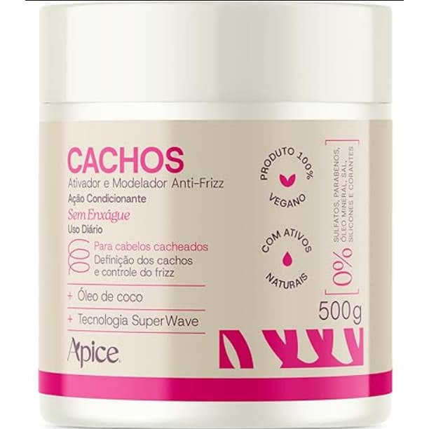 Ativador e Modelador Cachos Apice Nova Fragrância 500GR
