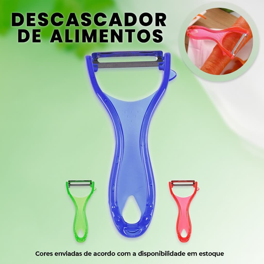 Descascador de legumes alimentos frutas Lâmina Inox Cozinha Moderna