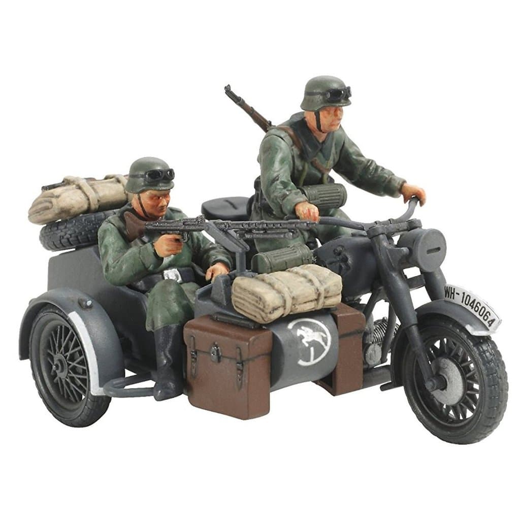TAMIYA 148 Série Militar em Miniatura No78 Exército Alemão Militar Sidecar Modelo de Plástico 32578