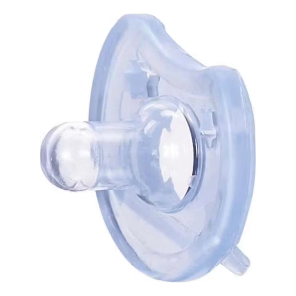 Chupeta 100% Silicone Macio Bico Redondo - Tamanho 1 - 0-6 Meses Rosa ou Azul  Unidade