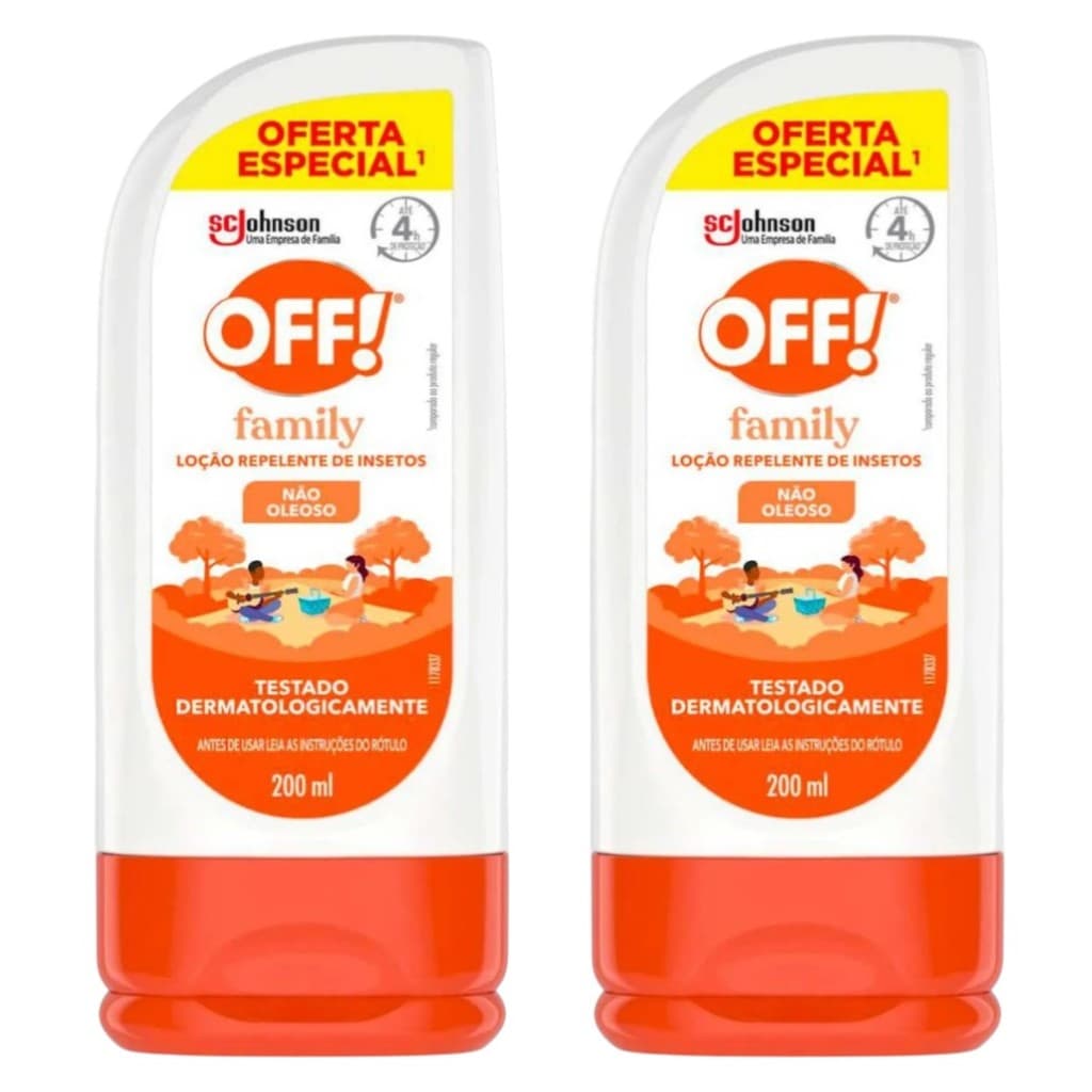 Kit 2 Repelente Family Loção 200ml - Off!