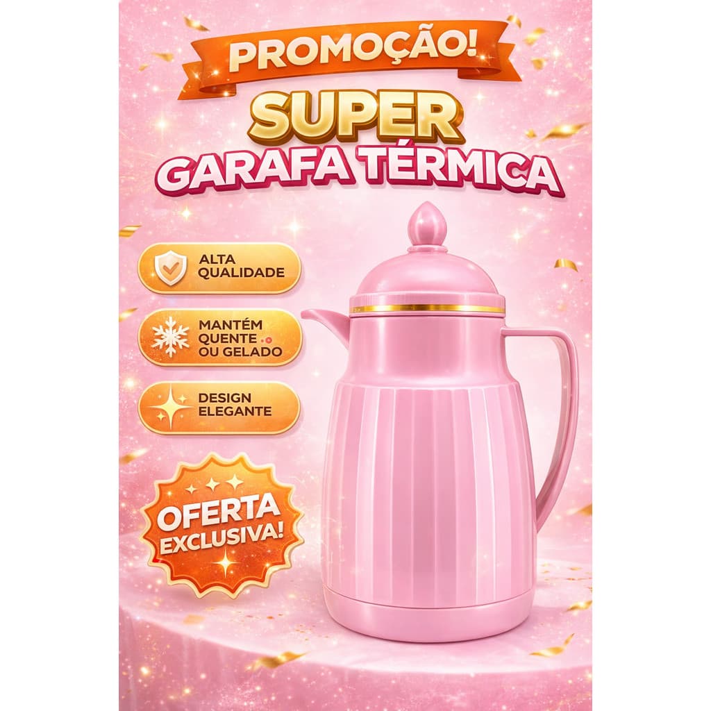 Garrafa Térmica 300 ML para Café da Manhã