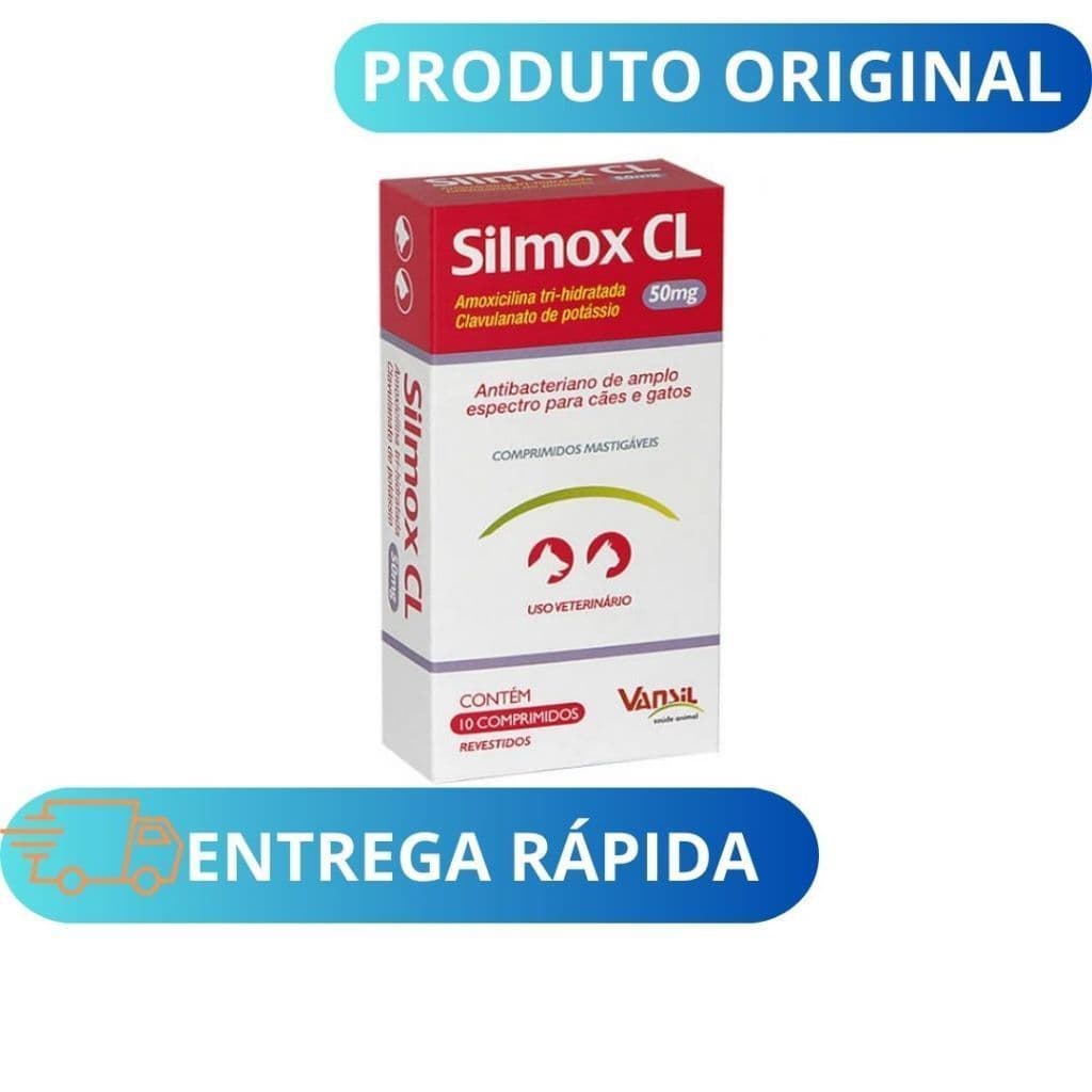 Silmox 50 mg P/cães e gatos ( 10 comprimidos ) Vansil