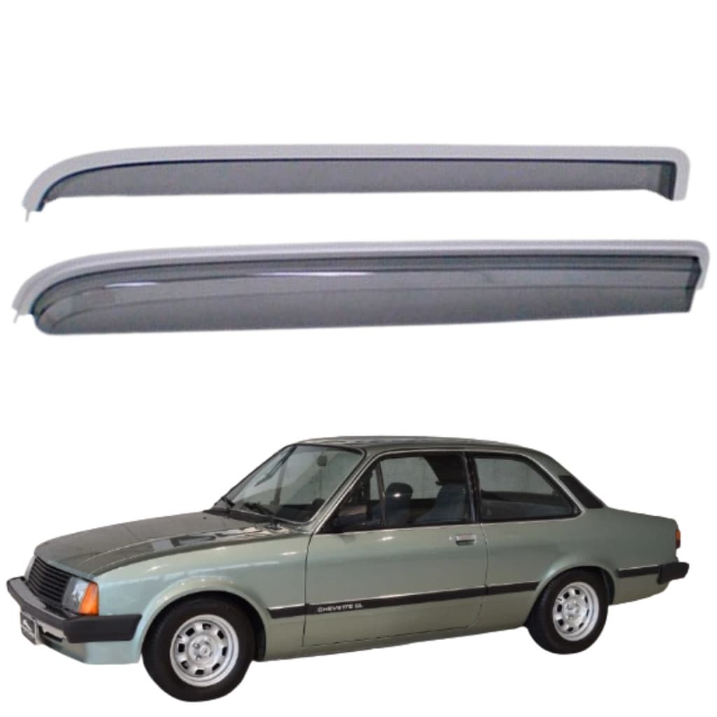 CALHA DE CHUVA ENCAIXE CHEVETTE CHEVY MARAJÓ 1983 A 1993 -2 PORTAS FUME