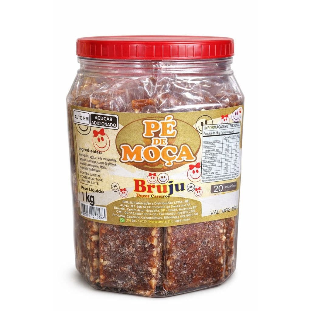 Doce Pé De Moça Amendoim e Leite Condensado Delicioso 20un