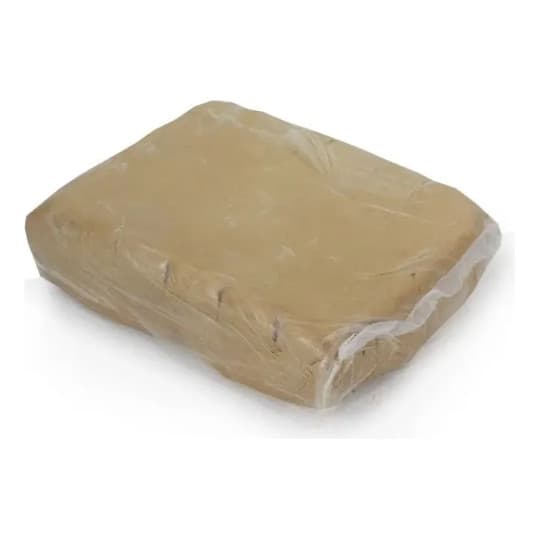 Argila Natural De Modelar 1kg Para Uso Escolar Artesanatos Esculturas