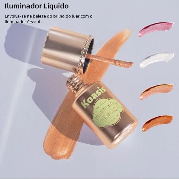 KOASIS Iluminador Líquido Glow Natural – para Contorno do  Rosto,  Iluminar a Beleza