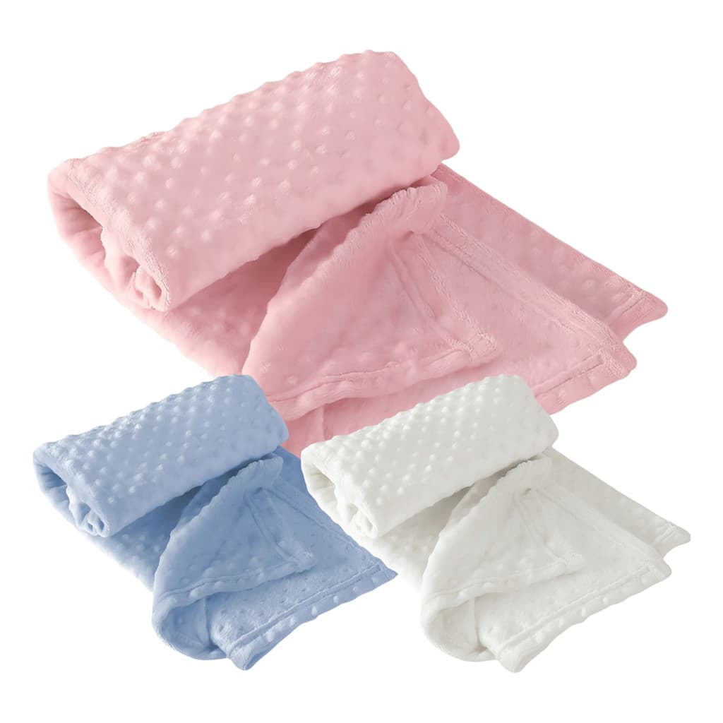 Manta Bebê Pipoquinha Microfibra Soft Bubble Macia Enxoval Maternidade