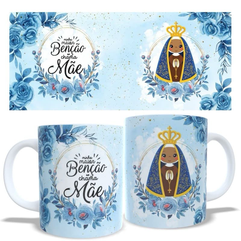 NOSSA SENHORA CANECA DE PORCELANA 325 ML