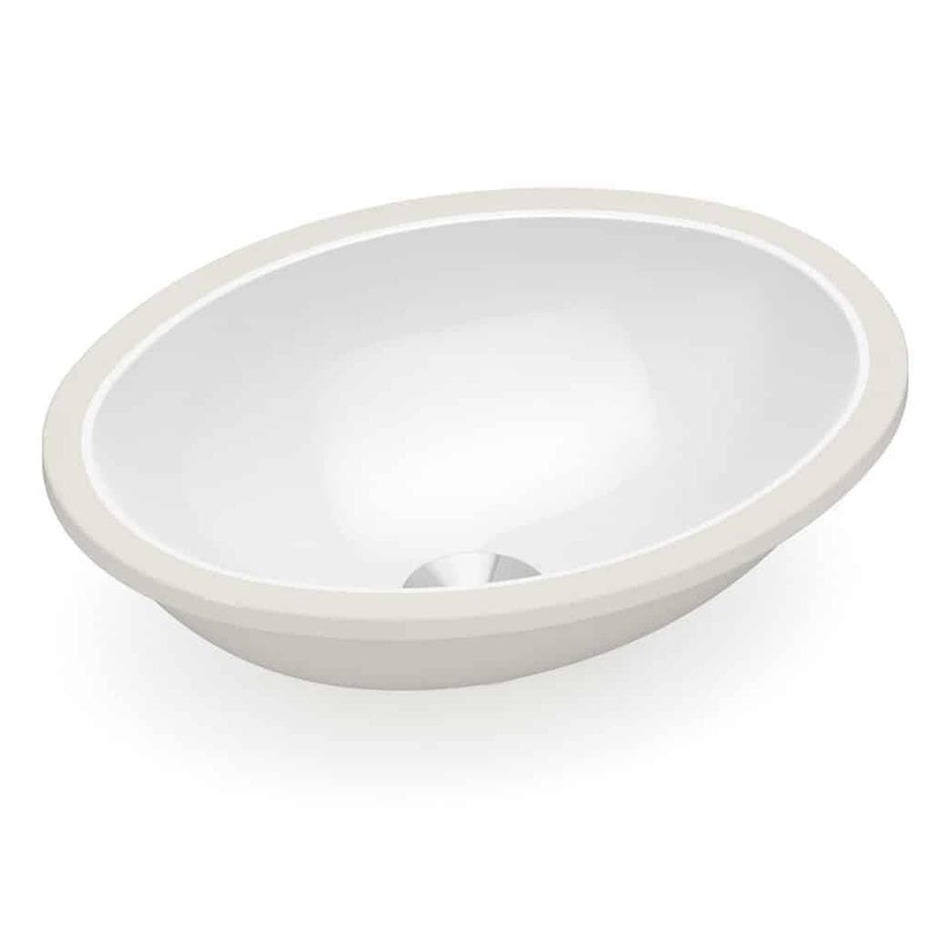 Cuba de Embutir para Banheiro Oval 39X30cm Branco - Celite