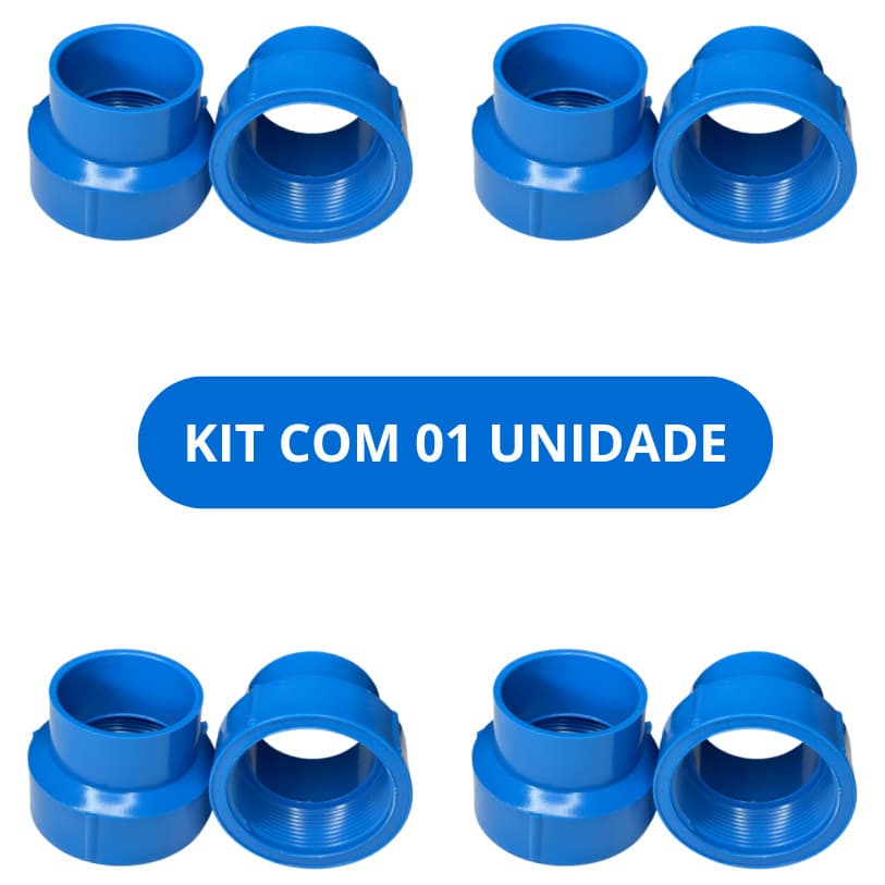 Luva LR Azul De Irrigação Rosca/Soldável 50x2 1 unidade
