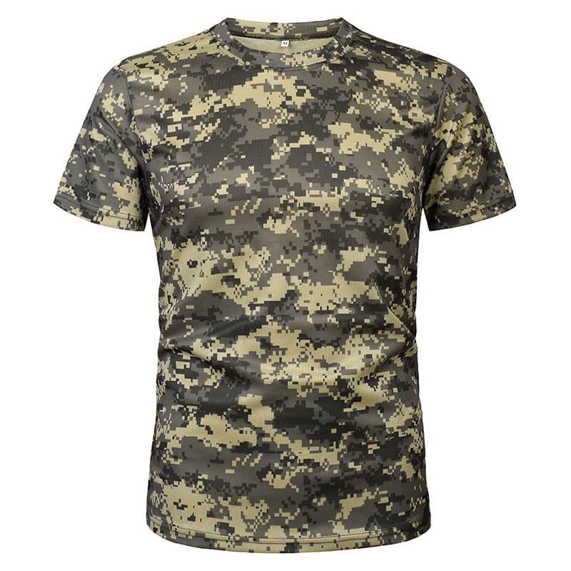 ⟨ Em Estoque2026 Camisa Tática Militar Masculina Camuflagem Do Exército Roupas De Marca De Secagem Rápida Respirável cas