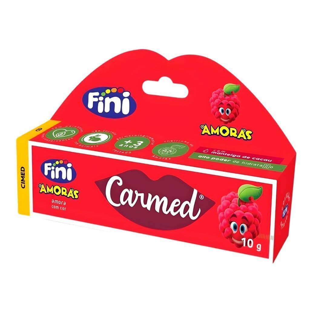 Hidratante Labial Carmed Fini Amora Clara 10g - Edição Ilimitada, Linha Fini