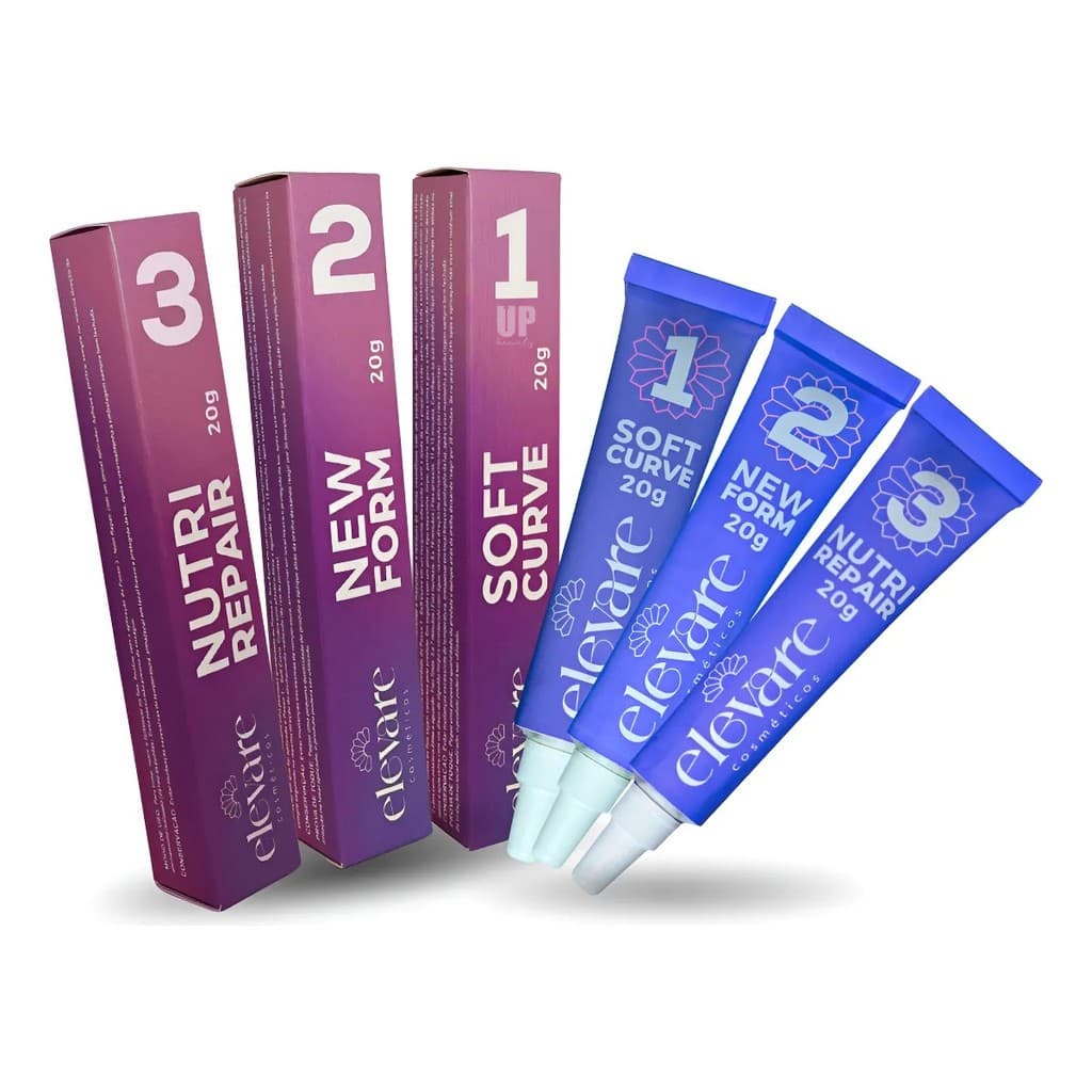 Passo 1 + Passo 2 + Passo 3 Para Lash Lift E Brow Lamination Elevare Anvisa 20g