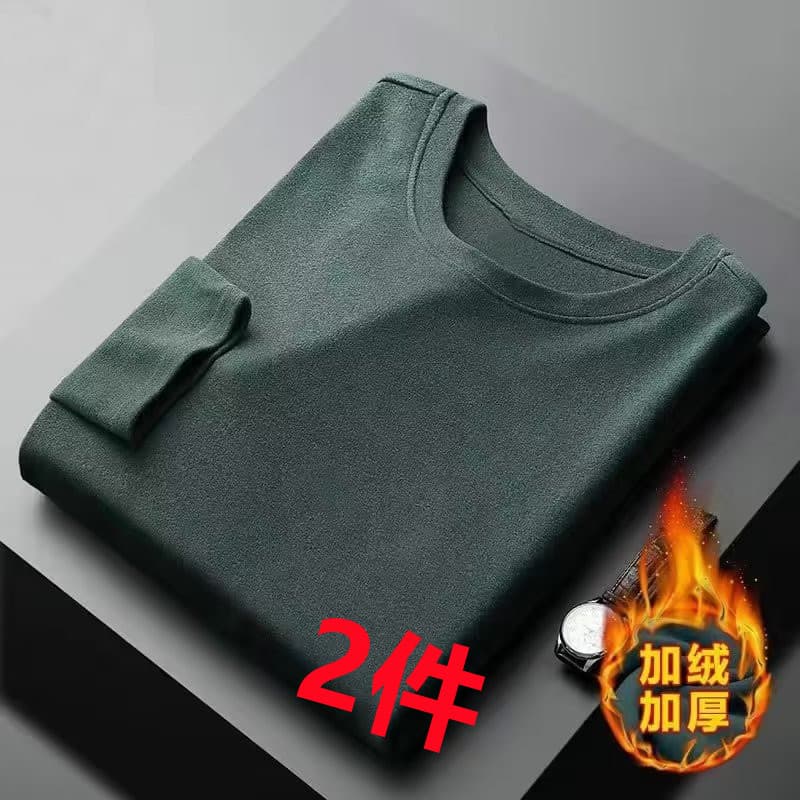 Camisa de fundo de veludo alemão dupla face masculina outono inverno forro de lã temperatura constante espessamento quen