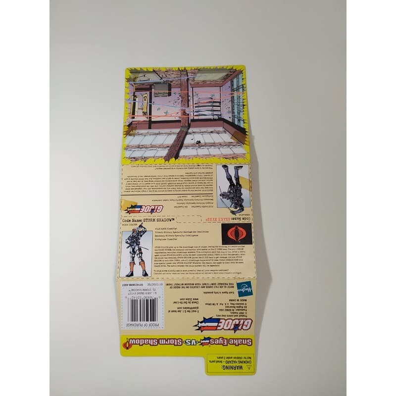 Etiqueta Gi Joe Snake Eyes vc Storm Shadow