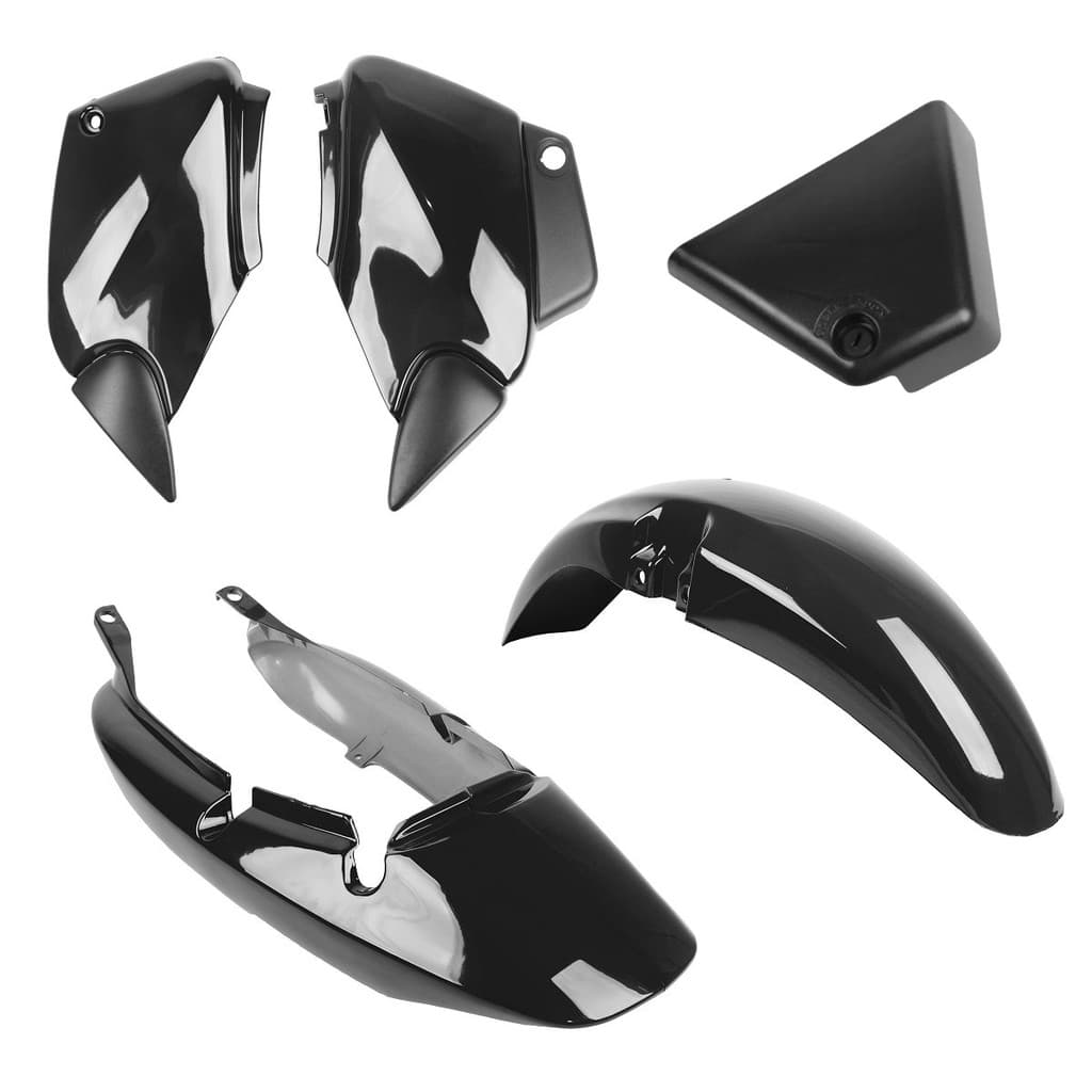KIT CARENAGEM E TAMPA FERRAMENTA PRETO FAN 125 - 2005 2006 2007 2008