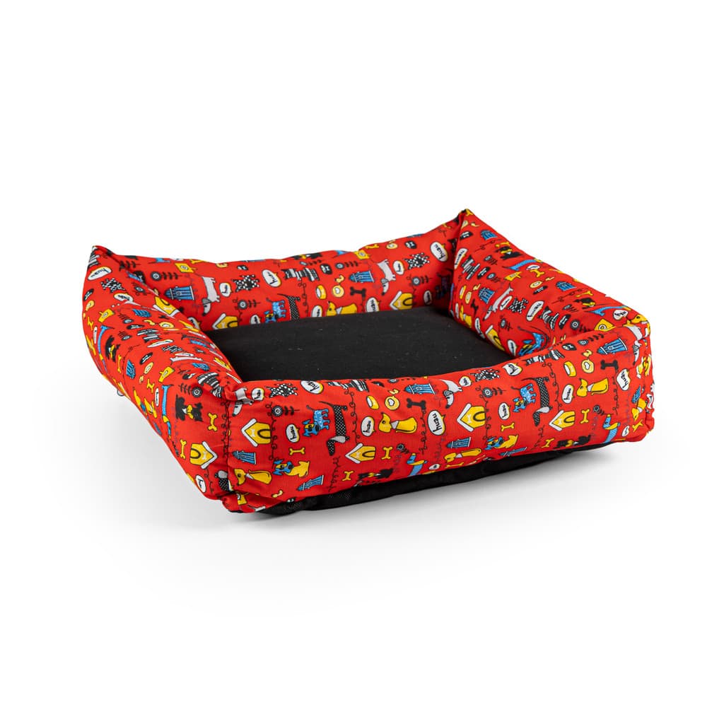 Comfortpet Almofada Caminha Para Cachorro Média 50x50 Vermelho Cachorrinho