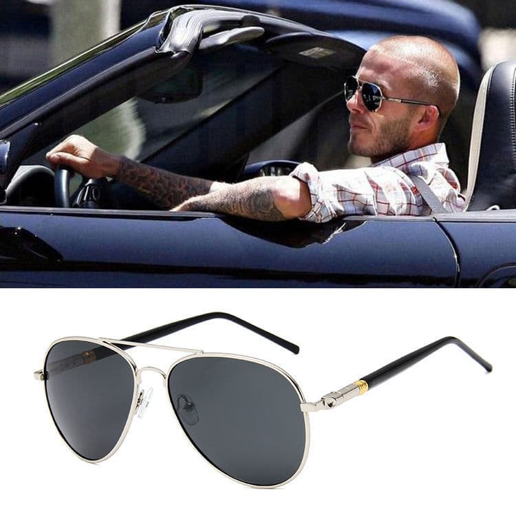 Moda masculina clássico polarizado mudança de cor óculos de sol motorista condução óculos de sol sapo pesca pára-sol