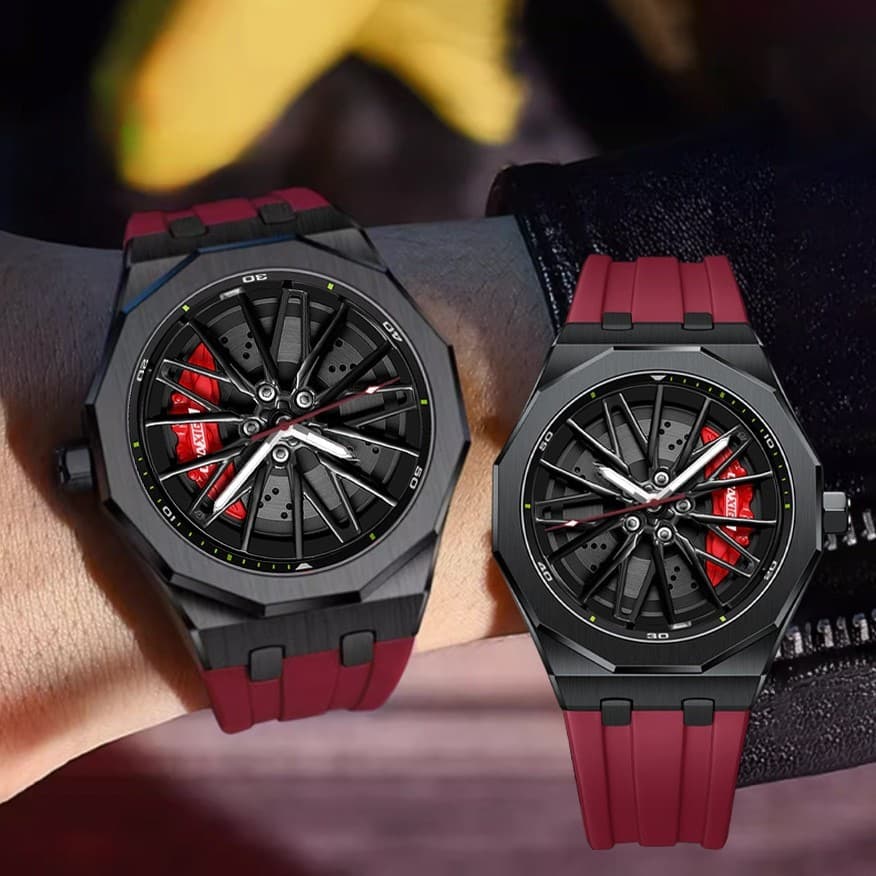 Nova marca relógio roda rotativa relógio de quartzo Cross-Border na moda à prova dwaterproof água luminosa relógio mascu