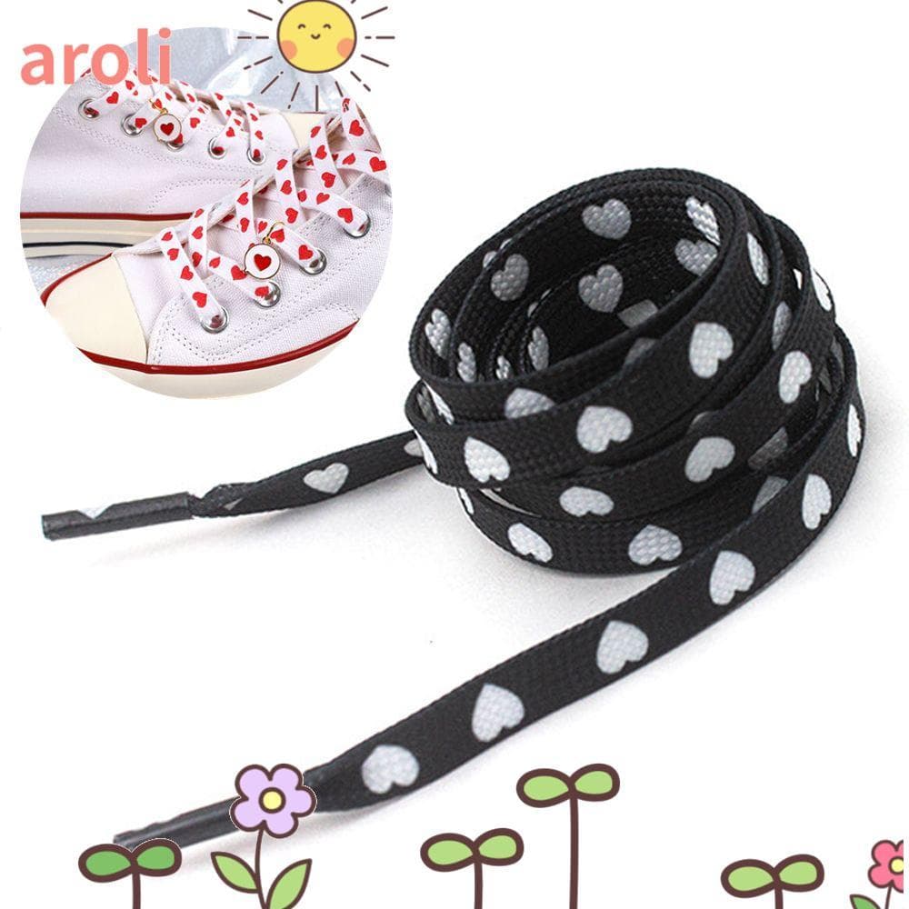 AROLI Love Heart Cadarços Esportivos Para Crianças Adultos Planos