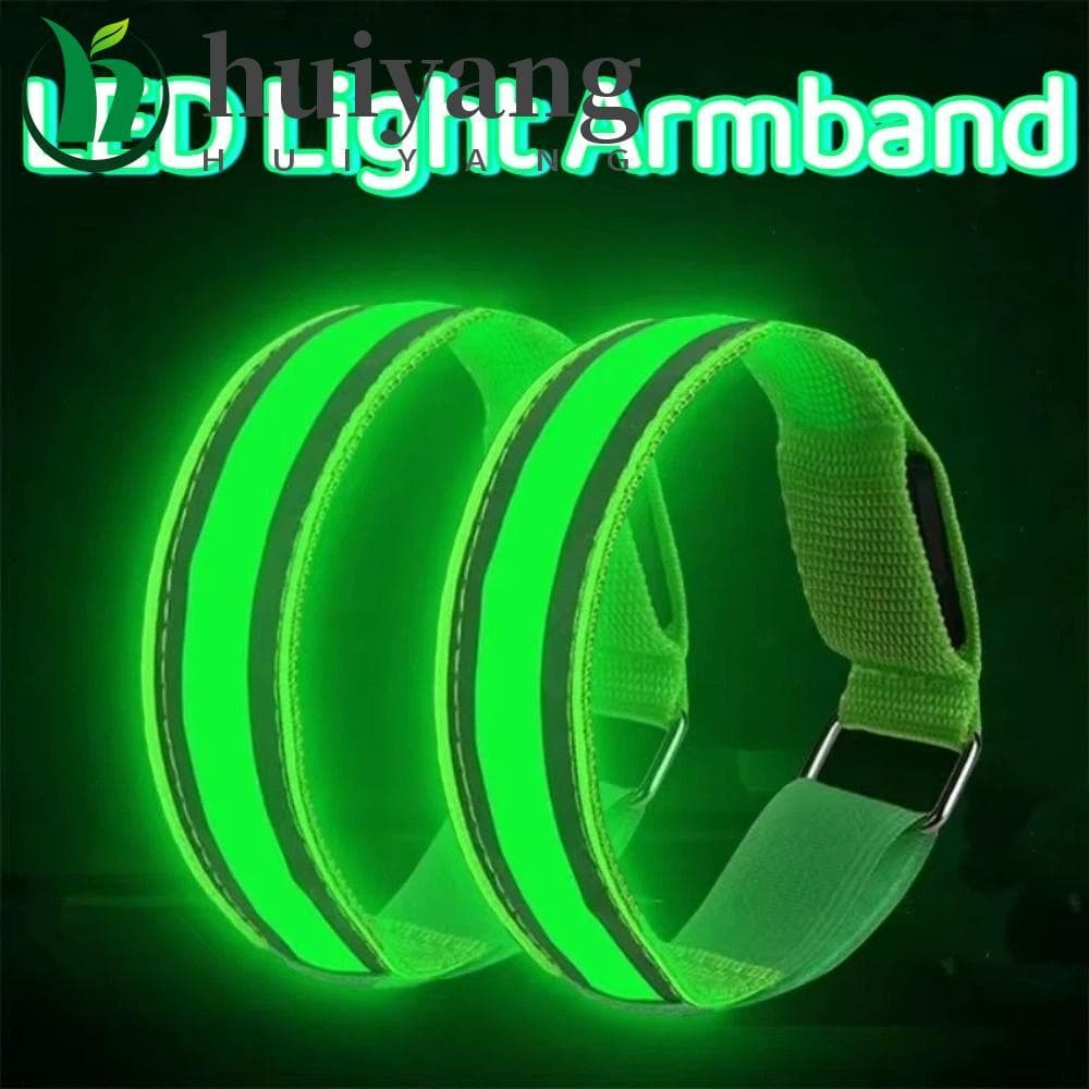 Braçadeira De Luz LED HUIYANG , Faixa De Braço Luminosa À Prova D'água De Segurança , Pulseira De Advertência Recarregáv