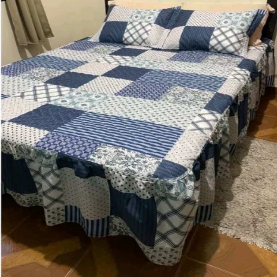 COLCHA CASAL BOX ESTAMPADA 3 PEÇAS (ESTAMPAS SORTIDAS)
