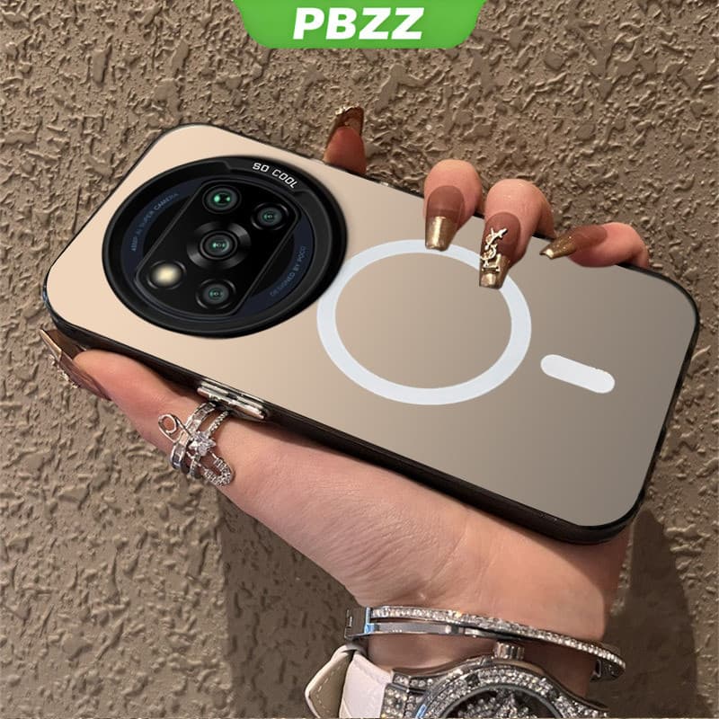 Para Invólucro POCO X3 PRO NFC Capa De Telefone Dura TPU Protetor Suave À Prova De Estética Magnética Sem Fio CYBSWX01