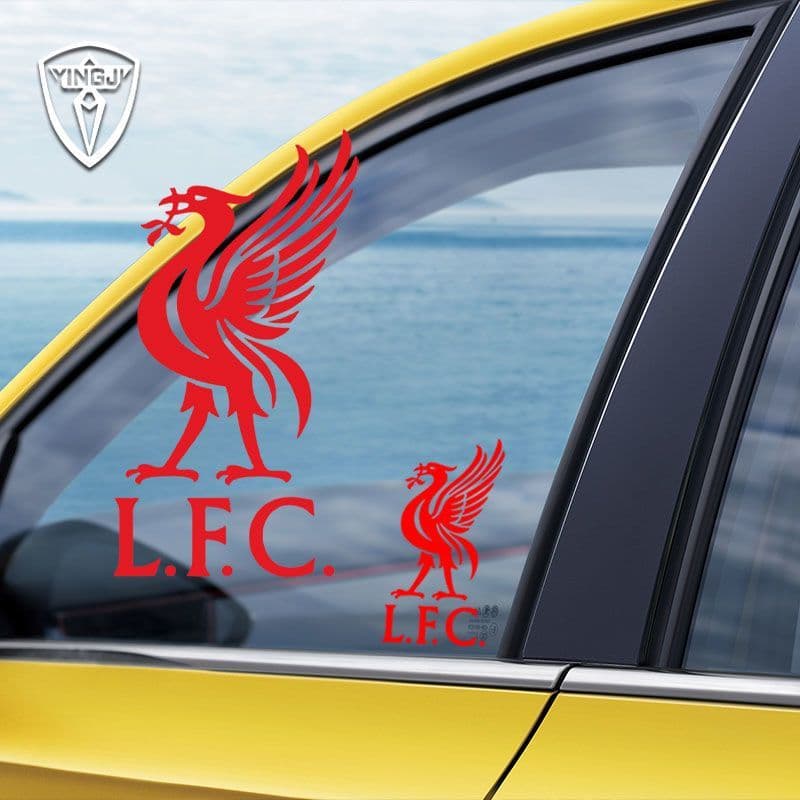 Liverpool Firebird Red Army Manezalle Fã de Futebol Adesivo de Carro Porta de Vidro Traseira Corpo Adesivo de Carro