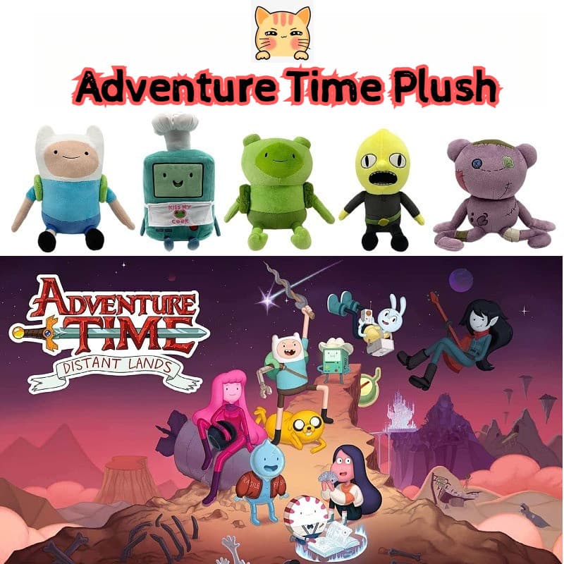 BCT ✨ Cute Adventure Time Plush Boneca Hora De Aventura Divertida Com Finn E Jake BMO Plushie Toys Creative Cartoon Stff