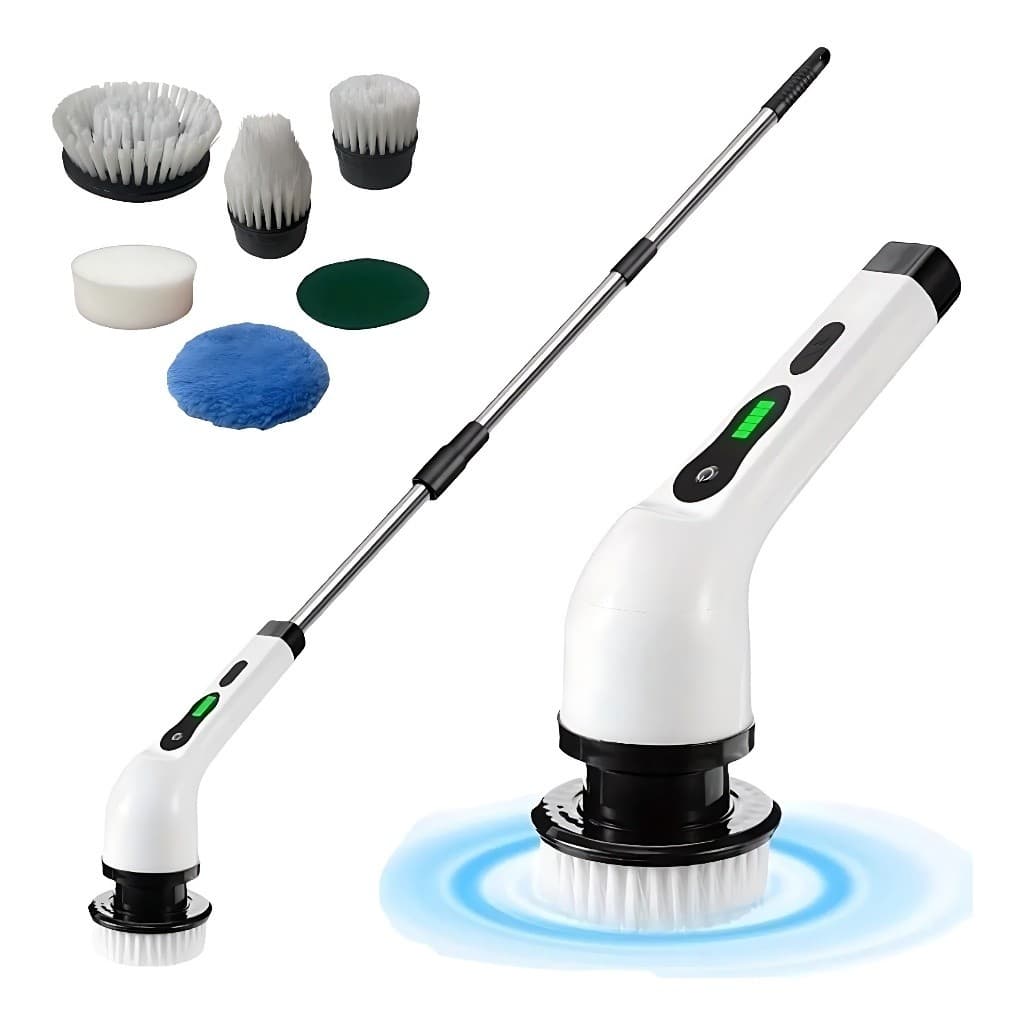 Escova De Limpeza Ajustável Janela Banheiro e Cozinha Ferramenta 7 em 1 Recarregável Top Envio Imediato