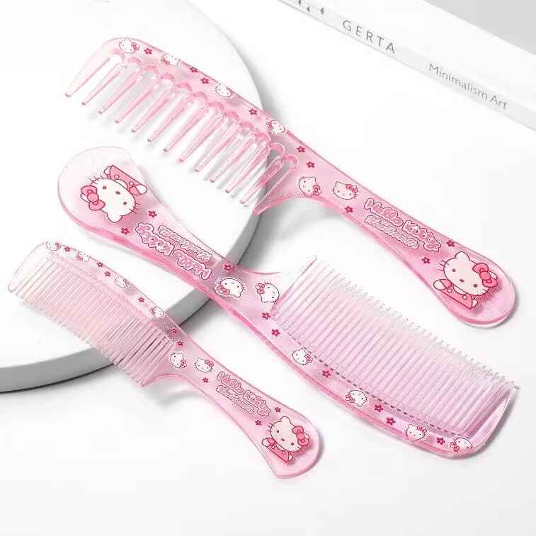 Pente Hellokitty Hair Comb Maquiagem feminina Pente de cabelo