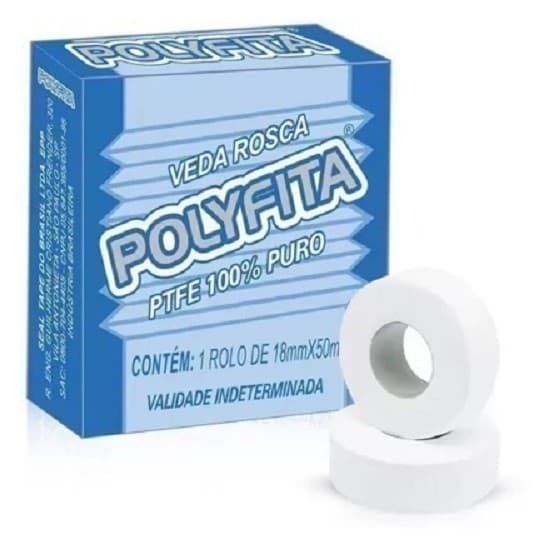 Fita Veda Rosca 18mm x 50m - Polyfita