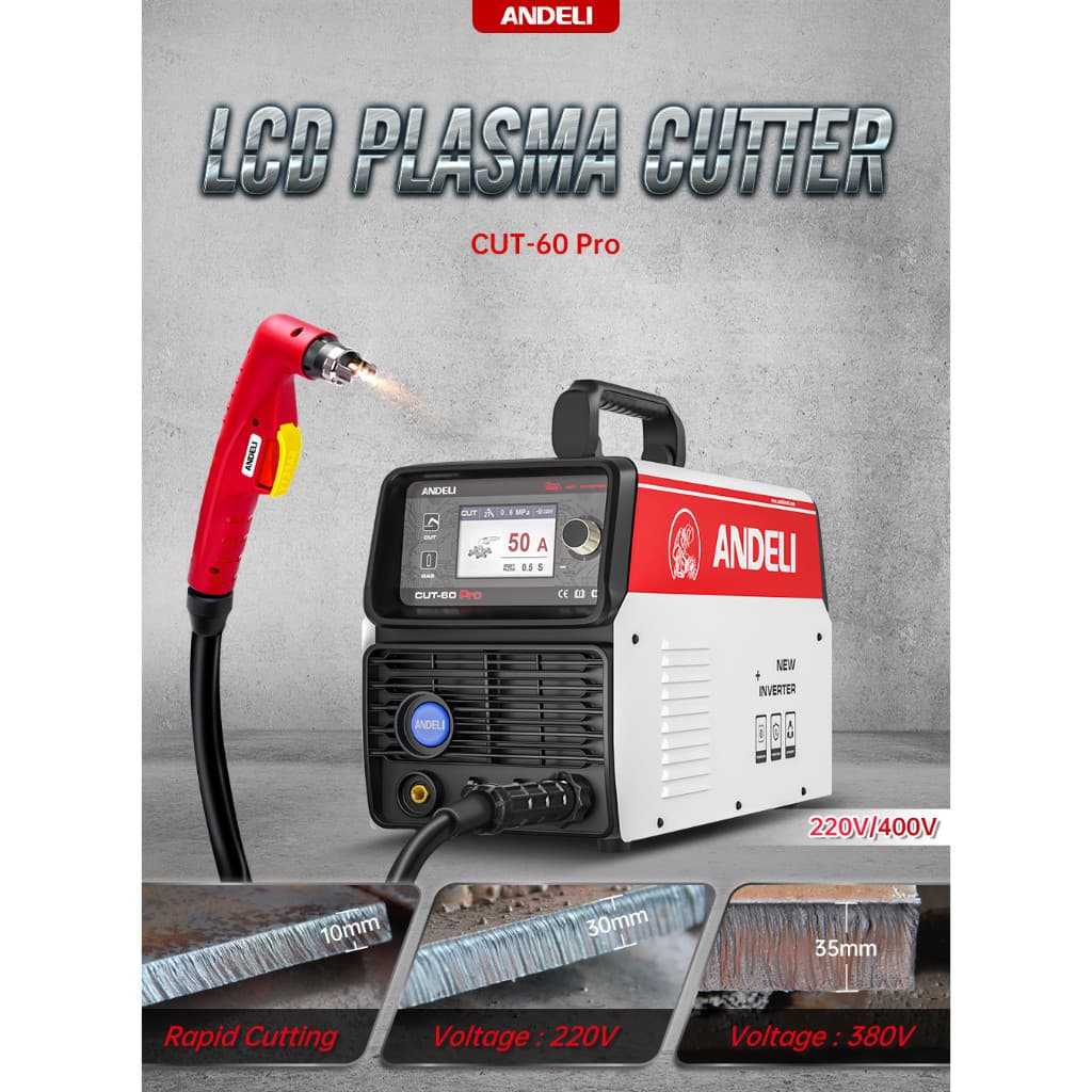 Máquina De Corte Plasma CNC Cut-60pro Lcd Painel 220v/380v Industrial Arco Piloto Até 35mm