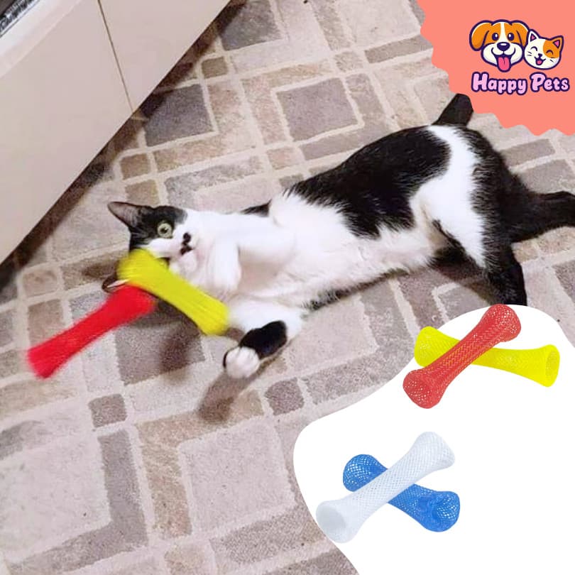 Brinquedo da Pet Games Com 4 Tubinhos Multicores Para Gato Brincar De Caçar Divertido E Interativo