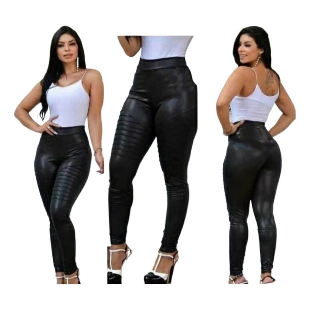 Calça Feminina Legging Em Cirrê Montaria Efeito Tratorada