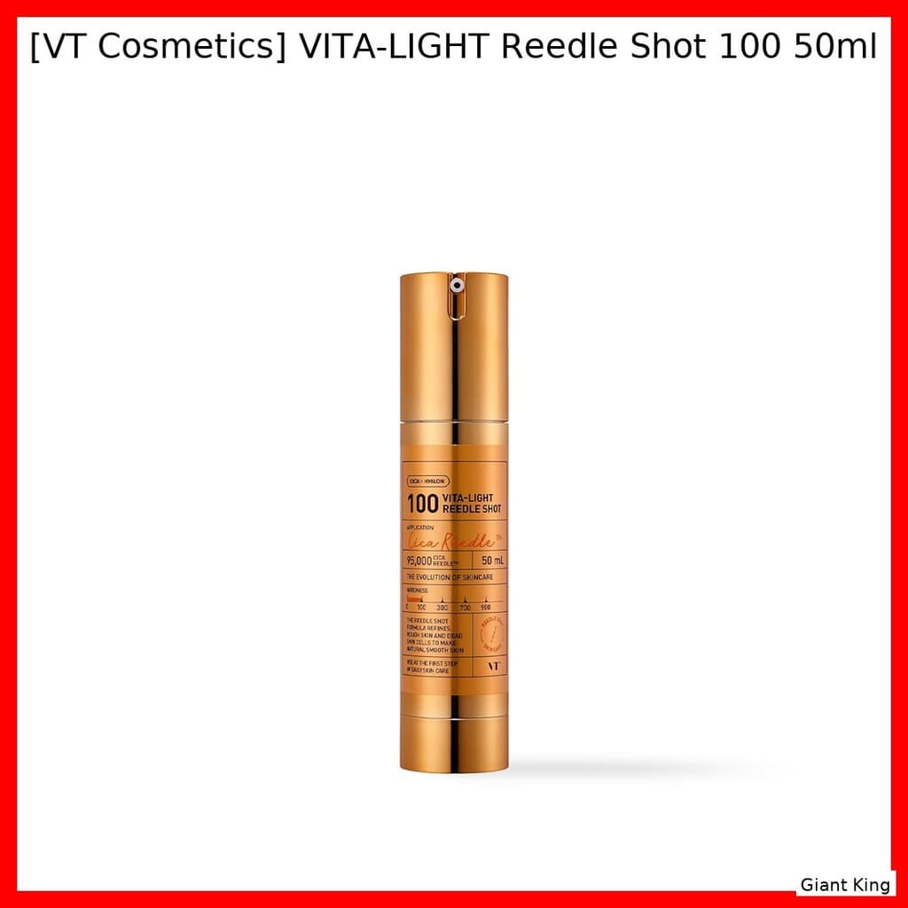 [VT Cosmetics] VITA-LIGHT Reedle Shot 100 50ml/Soro Coreano/Vitalidade Boost100 % Genuíno Da Rei Gigante