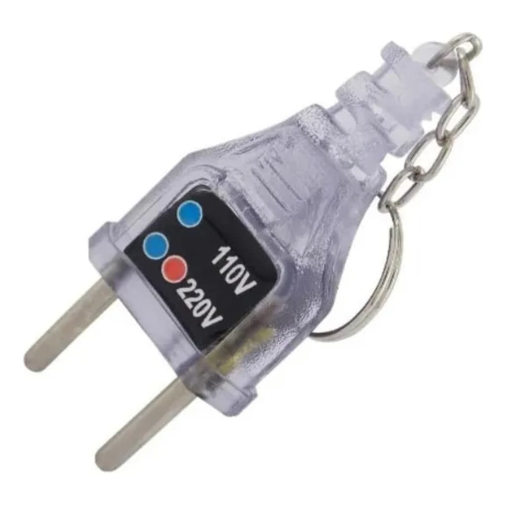 Identificador De Tomadas 110v E 220v Portátil Chaveiro