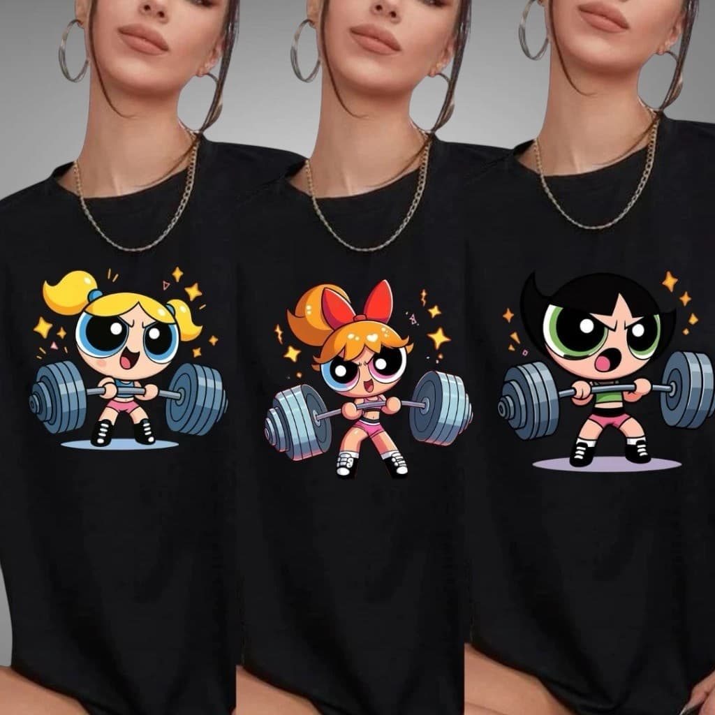 Camiseta Feminina 100% Algodão Academia Docinho Florzinha Lindinha Look Treino