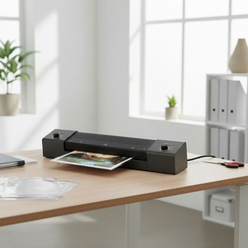 Plastificadora A3 500W 127V Preta Para Documentos Fotos e Certificados