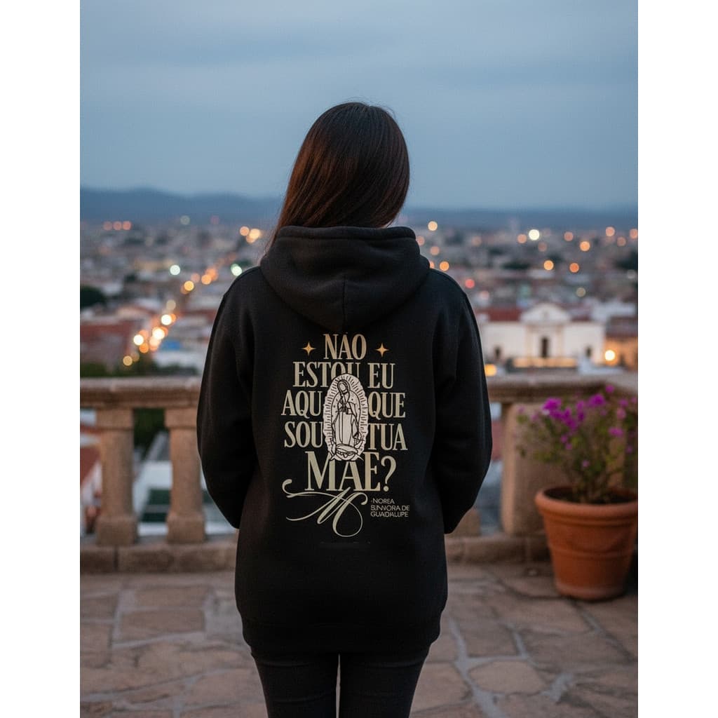 Blusa Moletom Católico Algodão Inverno Canguru Algodão