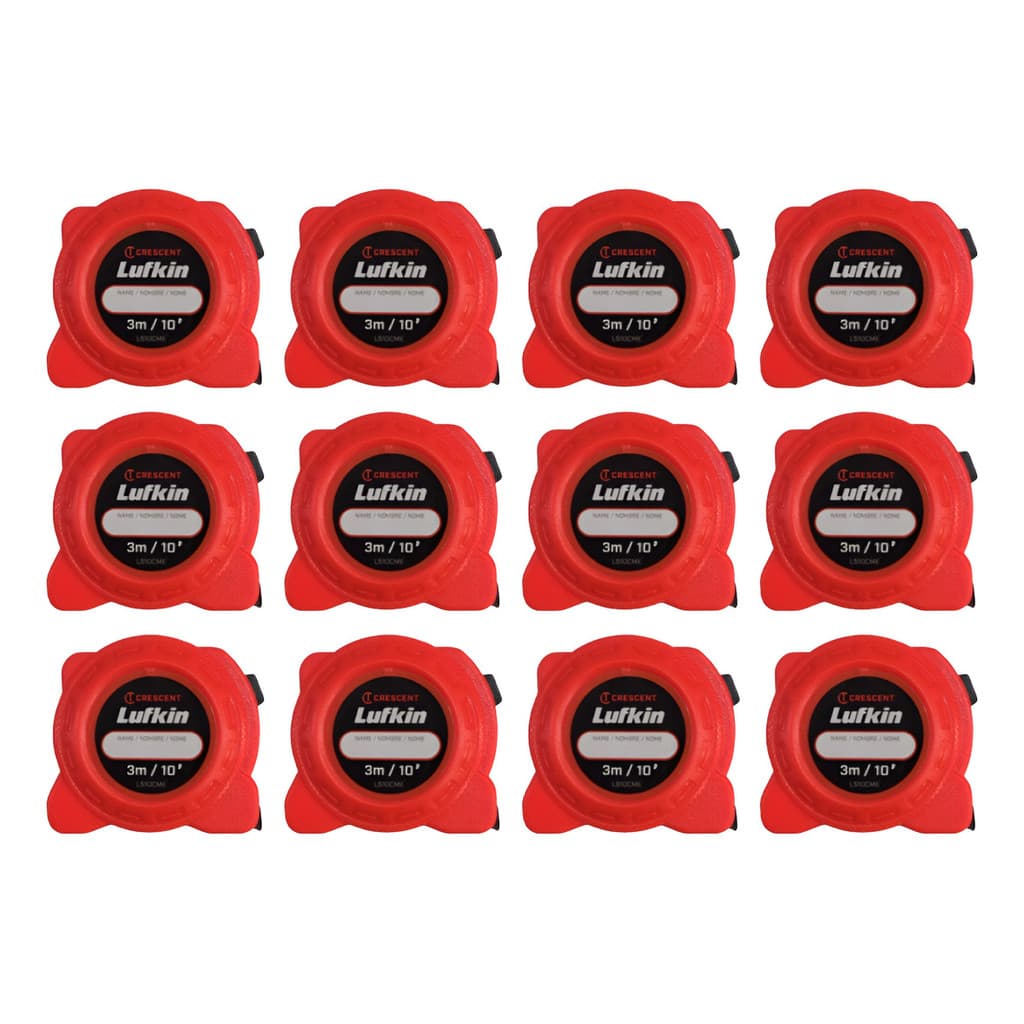 Trena Lufkin 3 Mt Kit Com 12 Unidades Fita C/ 13 Mm Largura