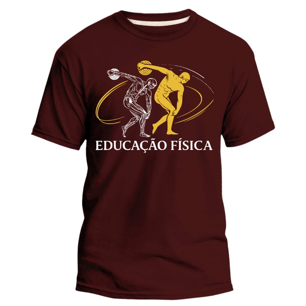 Camiseta Unissex Faculdade De Educação Física Camisa Manga Curta Volta as Aulas
