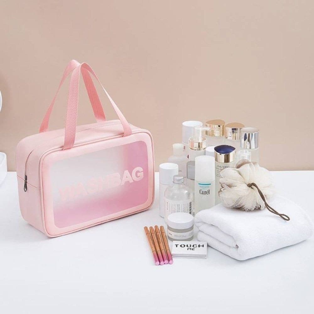 Necessaire Feminina Viagem Estojo Organizador Maquiagem Higiene Perfume Cremes Bolsa Mala Compacta