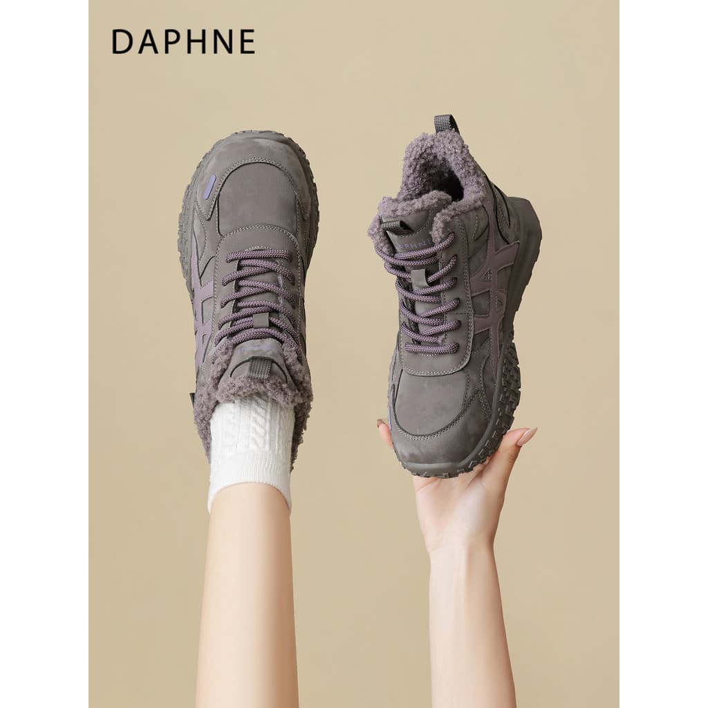 Daphne forro de lã sapatos de treinamento alemão feminino 2026 novo estilo outono inverno sapatos de algodão de venda qu