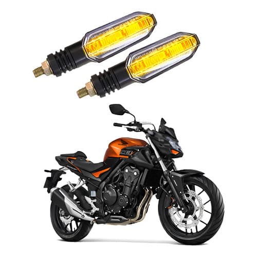 Par Setas Esportivas P50 Honda Cb 500f 2016 2017 2018 Preto