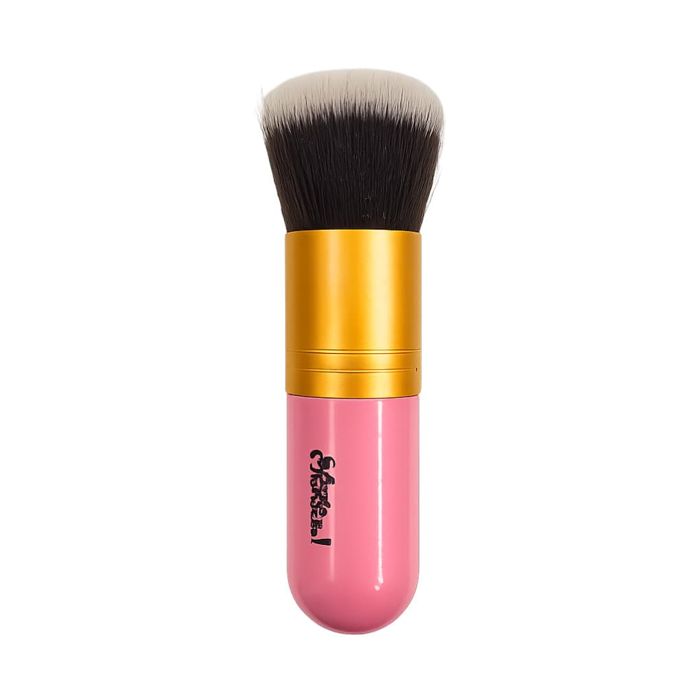 Mini Pincel Kabuki para Pó Compacto e Macio Qbela Manuela